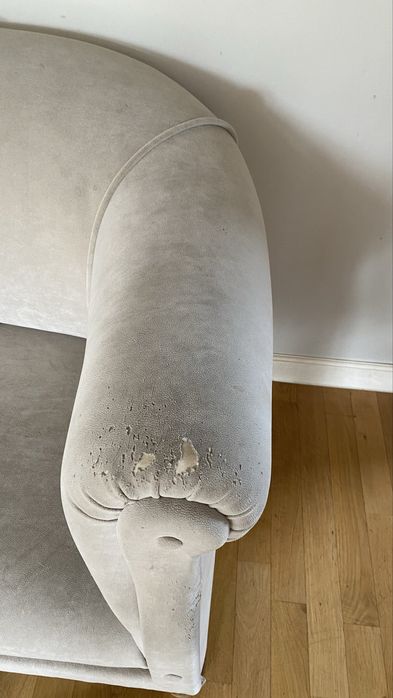 Antyczna sofa klubowa w stylu Biedermeier