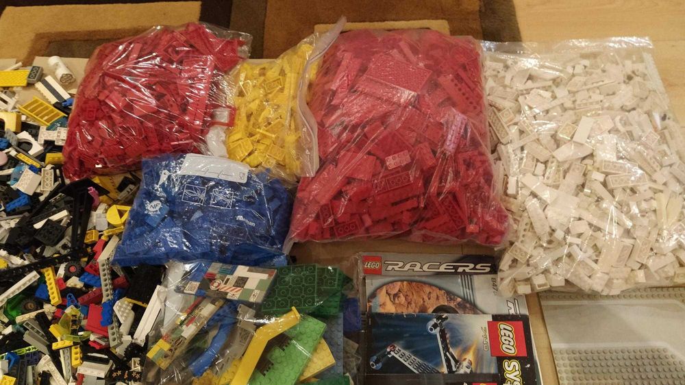 LEGO conjunto #4 com 19,5 kg + conjunto #5 com 2,5 kg