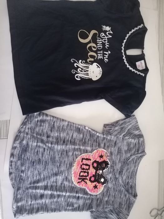 Lote de 2 t-shirts para menina de 3 anos