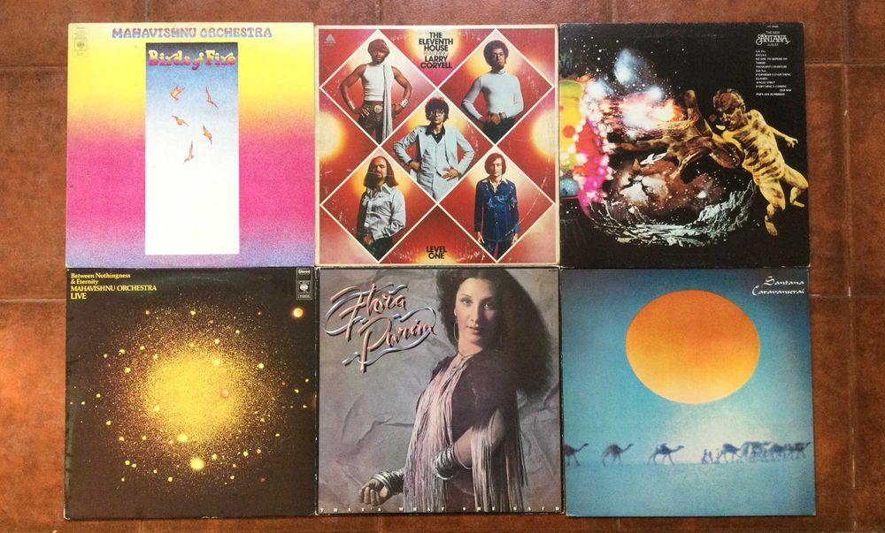 Discos de Vinil Jazz-rock, Fusion. Santana, ,Mahavishnu., Flora Purim.