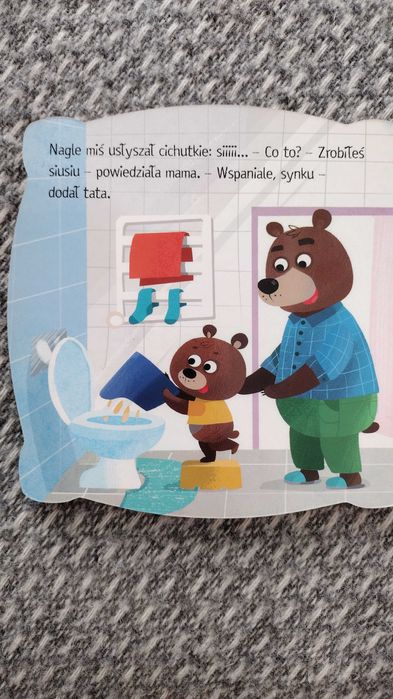 2 książki - Czyj to nocnik? Mały miś chce siusiu.