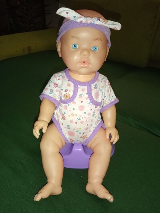 Lalka z nocnikiem i ubrankiem, wys. lalki 40 cm