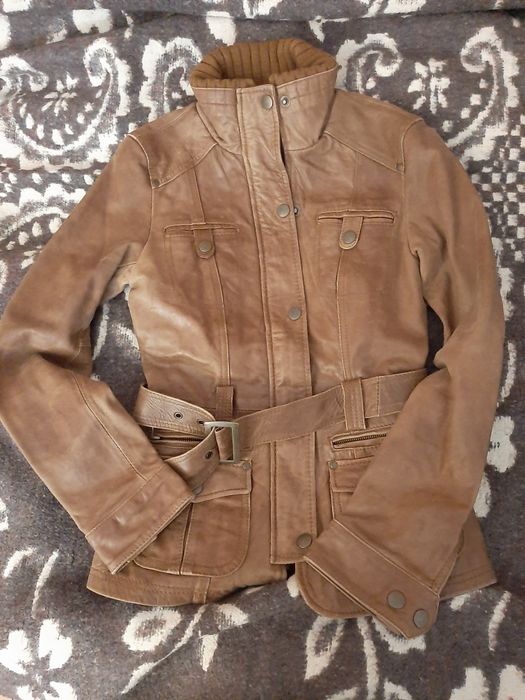 Casaco 100% Couro da Stradivarius