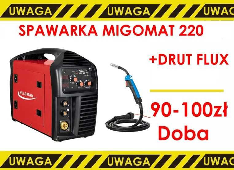 Wypożyczalnia Migomat  półautomat spawalniczy CO2 lub FLUX