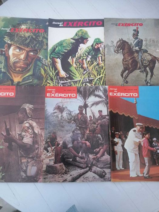 Jornal do Exército de 1964, 65, 66, 70, 71 e 74 – Ano de 1965 COMPLETO - 31 revistas militares Guerra Colonial. Inclui edição especial 25 de Abril