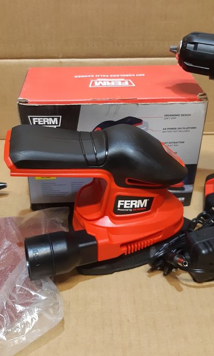 Wkrętarka, szlifierka oscylacyjna Ferm 20v + gratis