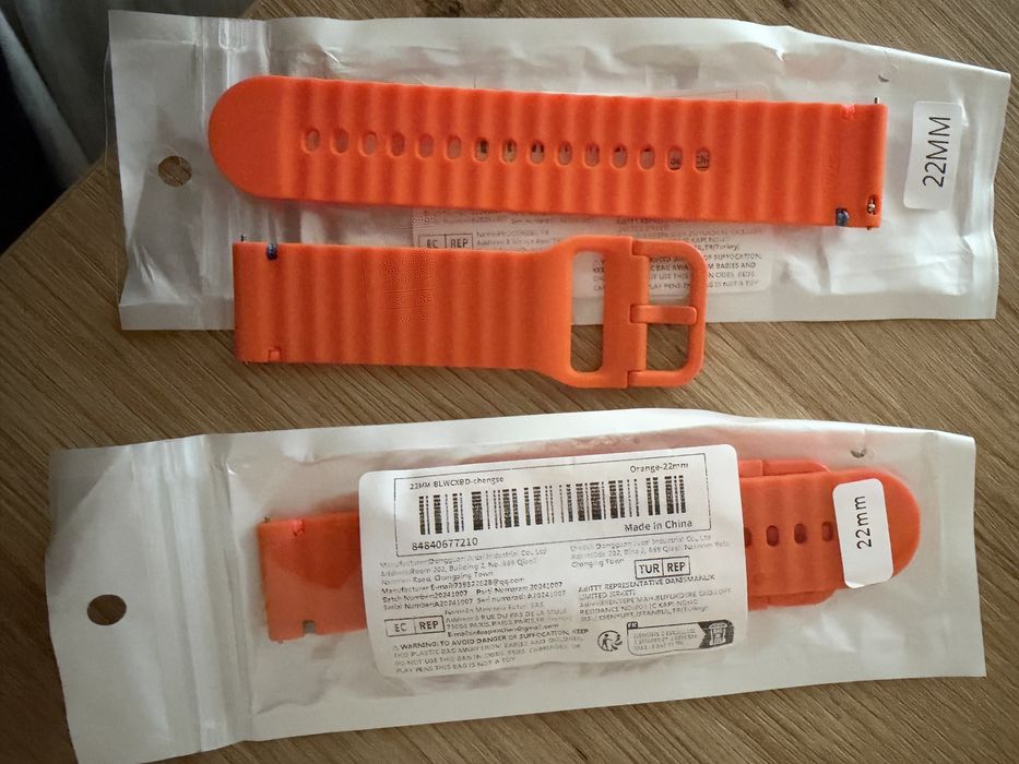 Pasek gumowy silikonowy 22mm Nowy