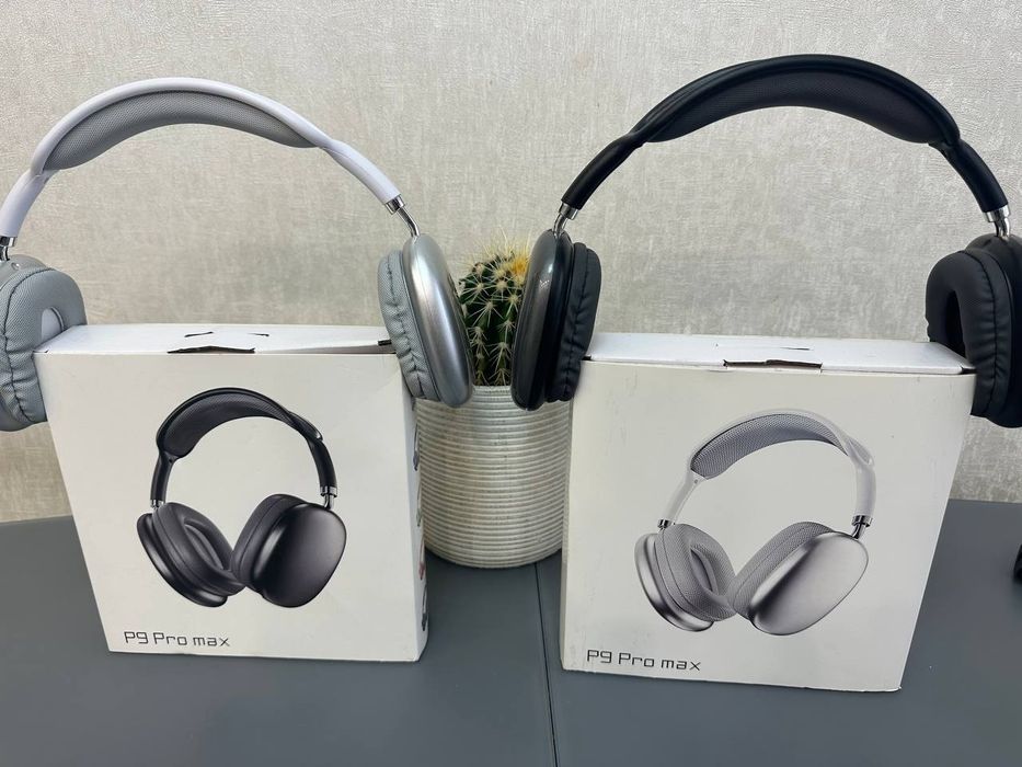 Наушники P9 Pro Max Bluetooth
(черные и белые).