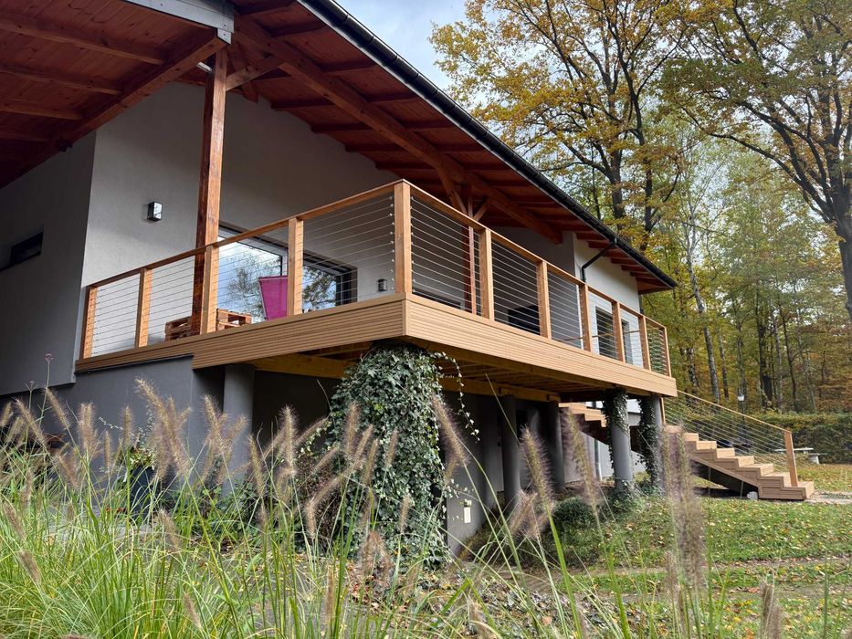 Tarasy kompozytowe/drewniane, pergole, altany, ogrody zimowe, sauny