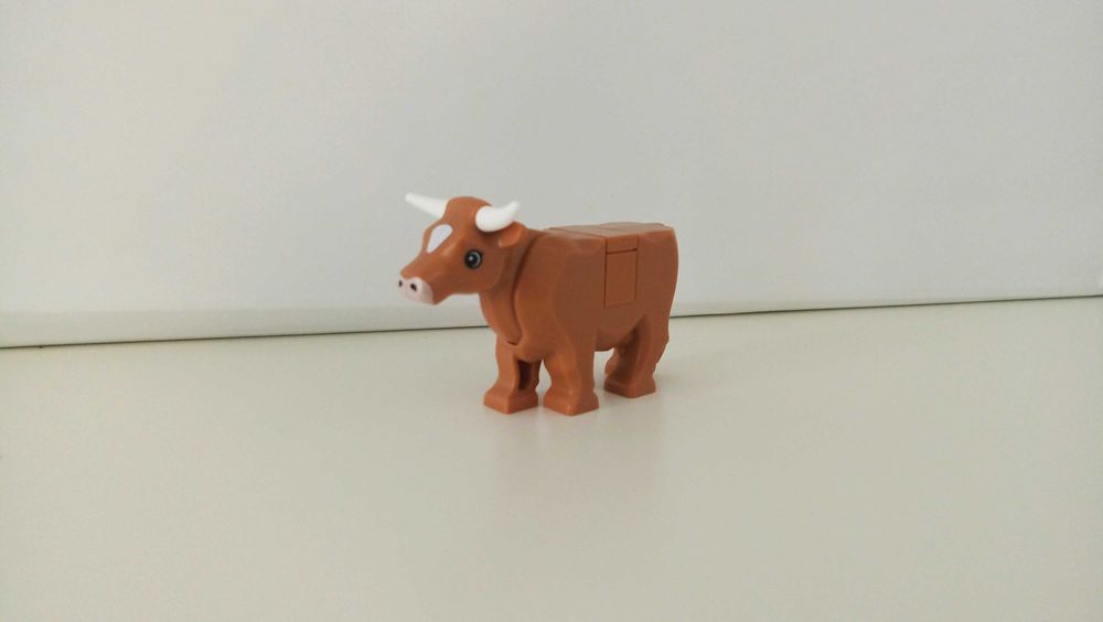 Lego 64452pb01 krowa, medium nougat