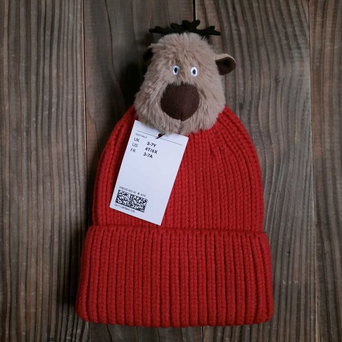 Нова зимова шапка на 3-7 років новорічна різдвяна зимова олень 104 110