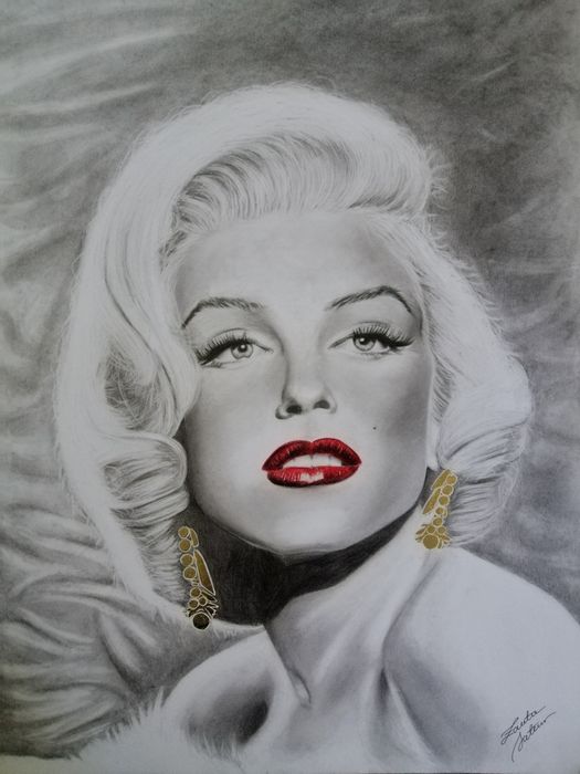 Rysunek Marilyn Monroe format A2