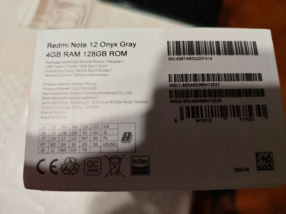 Telemóvel redmi note 12