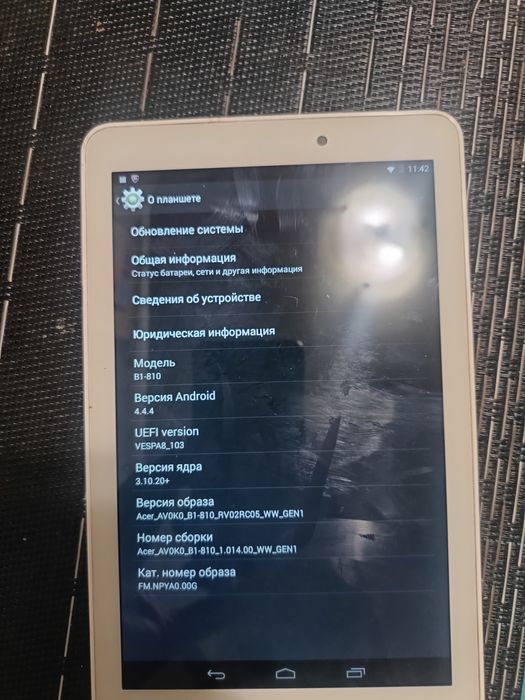Планшет ACER робочий