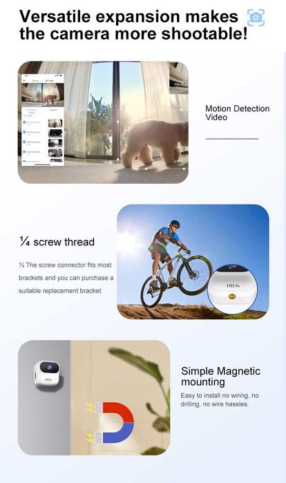 Mini kamera A800 WiFi 1080P inteligentna kamera bezpieczeństwa w domu