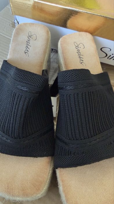 Koturny klapki koturn 38 nowe pecione bardzo wygodne  nowe
