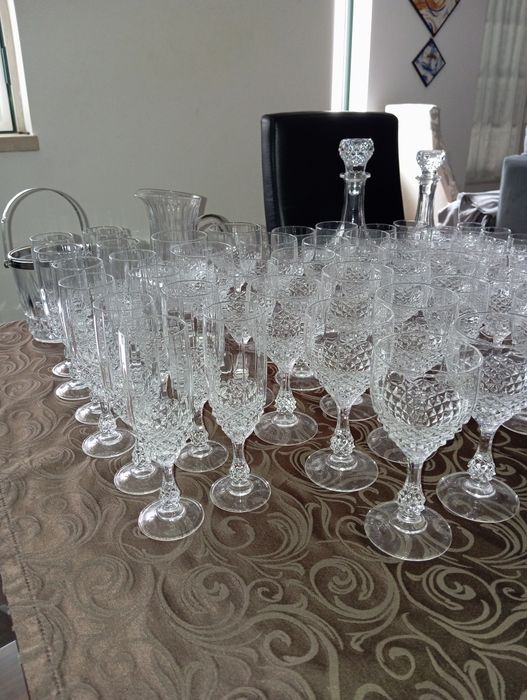 Serviço cristal d'arques anos 80