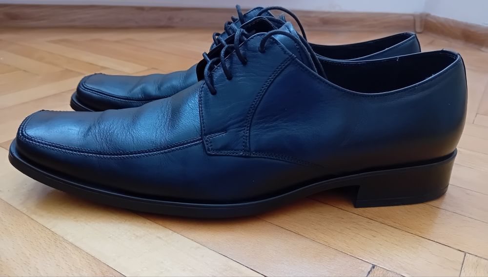 Półbuty eleganckie do garnituru skóra