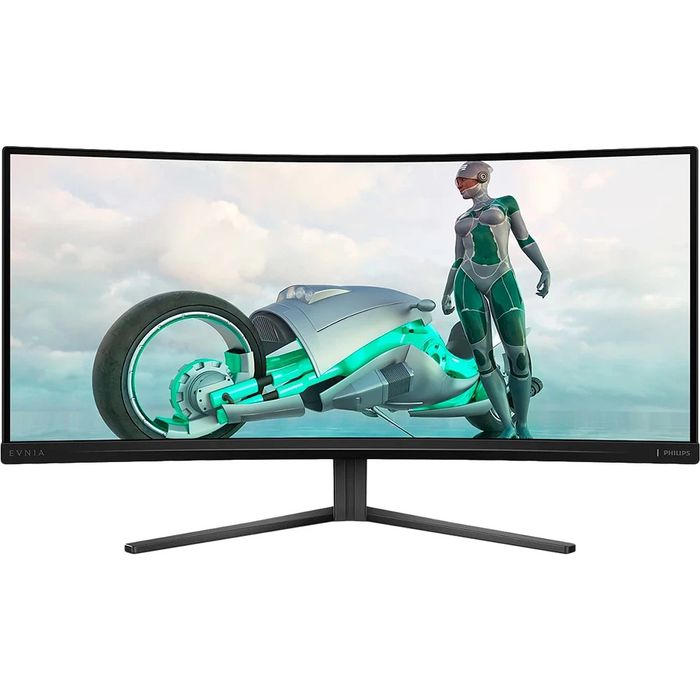 Вигнутий ігровий монітор 34" Philips Evnia 34M1C5500VA (2K UWQHD, 165Hz)
