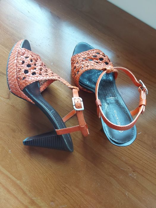 Sandálias de salto alto em pele Laranja - 38,5