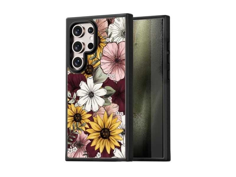 Etui Bouvardia do Samsung Galaxy S24 Ultra z motywem słonecznika