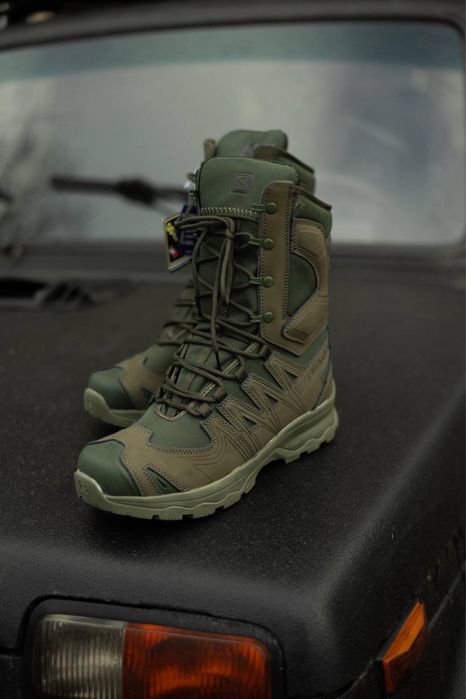 Зимові трекінгові черевики Salomon Quest 4D Forces GTX Олива