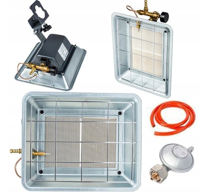 Газовый инфракрасный обогреватель Ravanson BRI 85N 3,4 кВт + редуктор