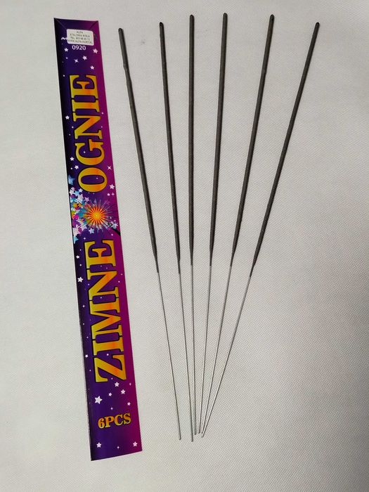 zestaw 12 szt. sztuczne ognie zimne ognie długie 50 cm.