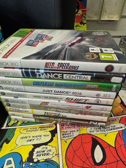 Xbox 360 Slim 250gb Kinect 10 gier+Kierownica+2xpad+Gwarancja Raty Szczecin Ufogames