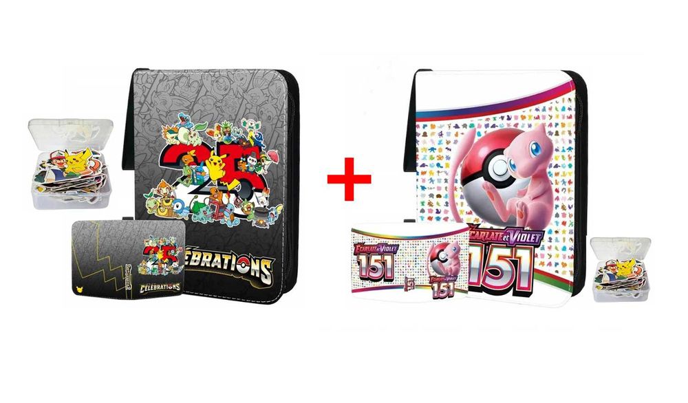 DWA segregatory pokemon na karty + naklejki GRATIS