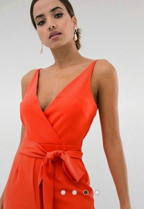 Kombinezon ASOS czerwony