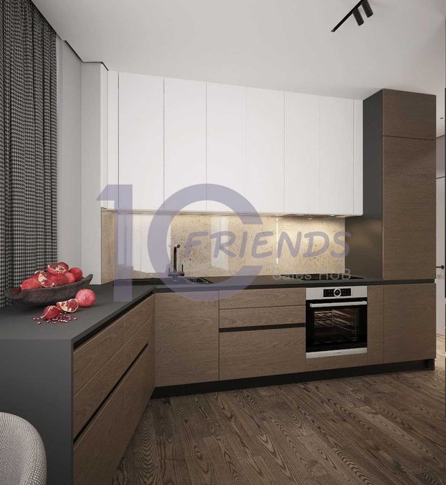 2-к в панорамі з частковим ремонтом ЖК Метрополіс,Теремки,Республіка