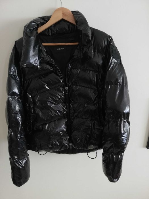 kurtka PINKO M L 38 40 czarna Crystal kurtka zimow Pinko M 38 L 40