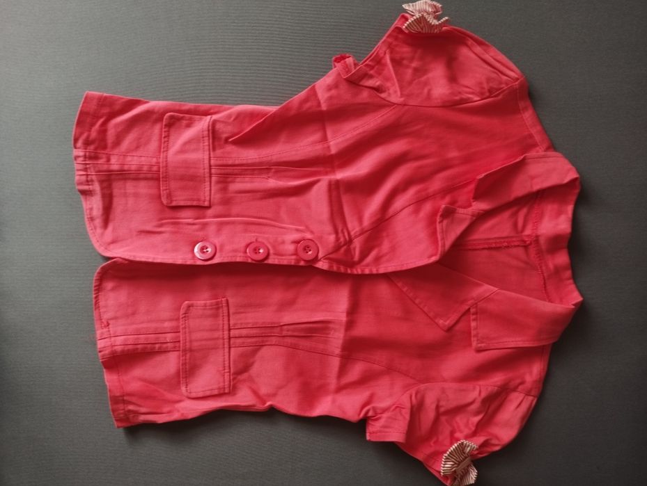 Krótka marynarka malina XS, S