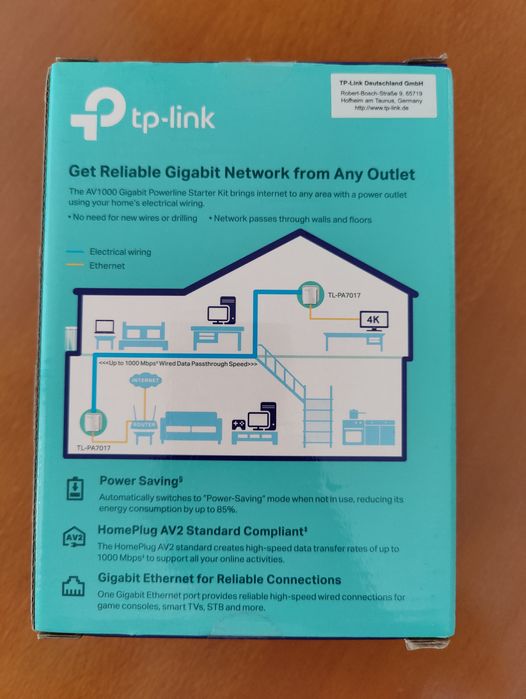 Powerline AV1000 - 1000 Mbps