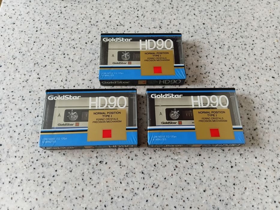 Аудиокассеты Goldstar HD90. Новые.
