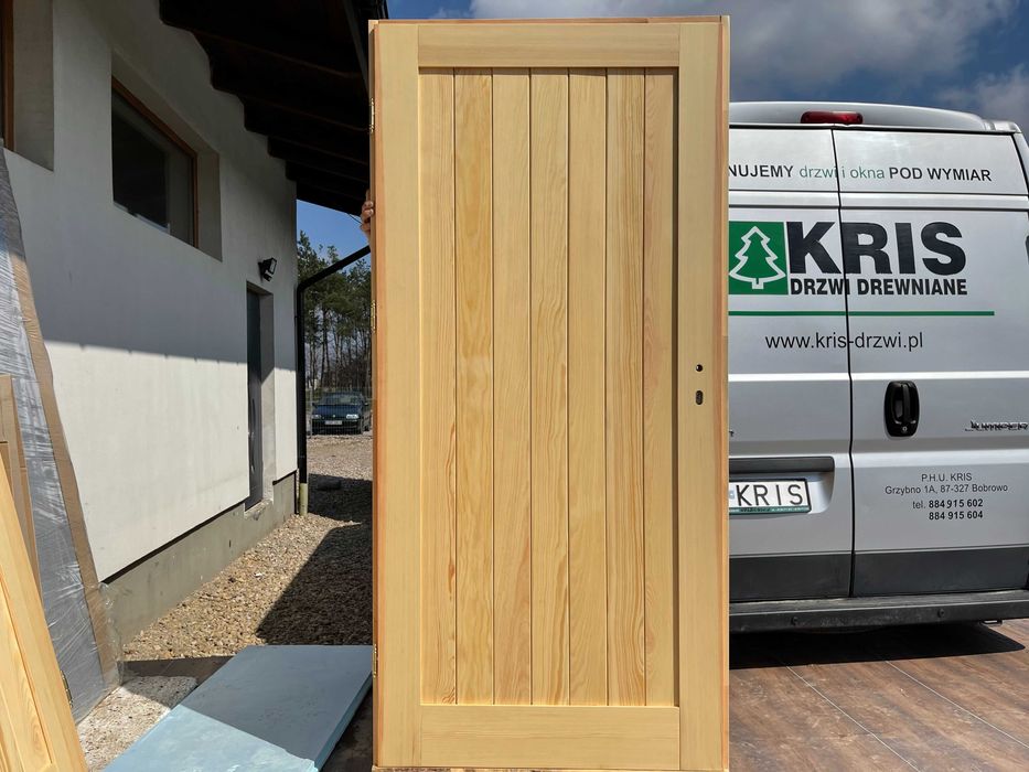 Drzwi drewniane sosnowe lakierowane  Na wymiar OD RĘKI CAŁA POLSKA