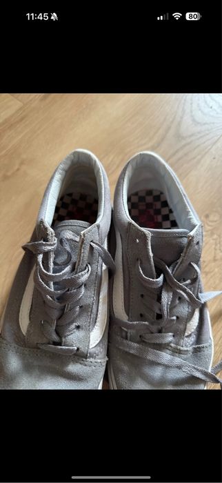 Vansy Old Skool szare zamszowe 38