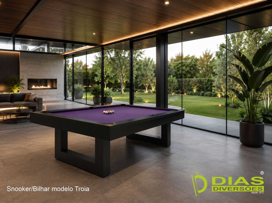 Snooker/Bilhar modelo "Troia" - Novos - (da fábrica para sua casa)