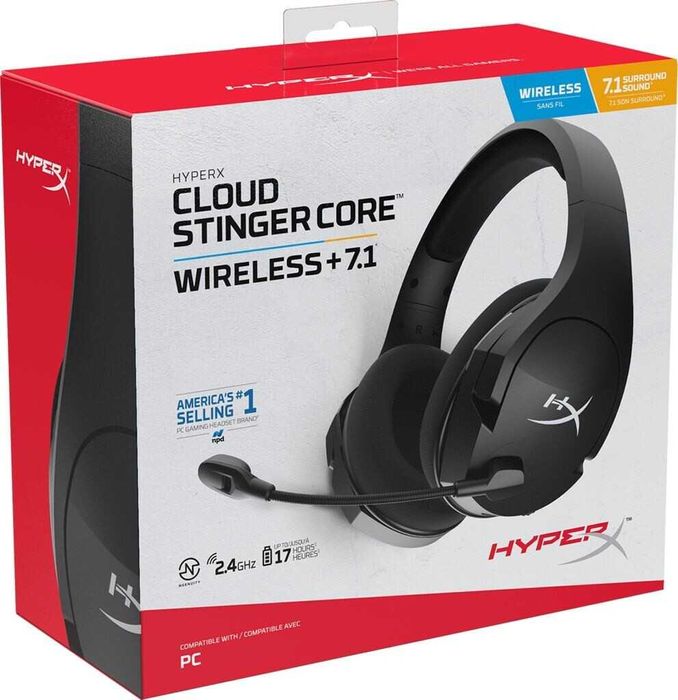 Навушники HyperX Cloud Stinger Core Wireless (HHSS1C-BA-BK, 4P4F0AA)