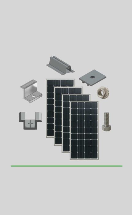 Кріплення для сонячних панелей готовий комплект на 4-х панелі