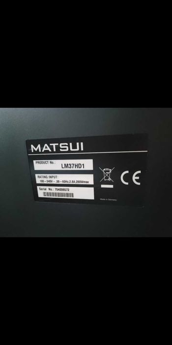 Telewizor matsui 37cali