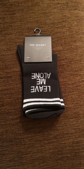 Skarpety nowe długie 1para Top Secret czarne rozm 39-41