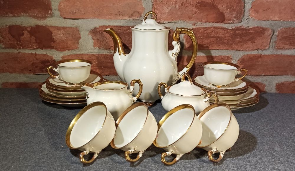 Porcelana Śląska Serwis 6 os Koenigszelt CHARLOTTE Jaworzyna Śląska Au