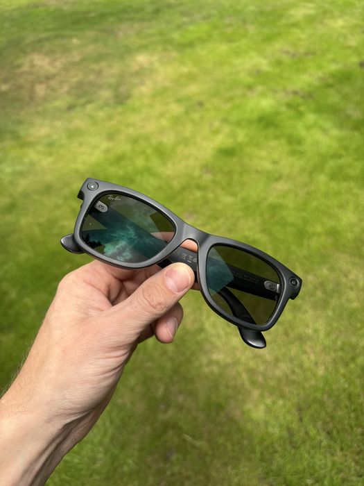 RayBan Meta gen 2 rozmiar większy, matowe czarne, automatycznie sciemniajace