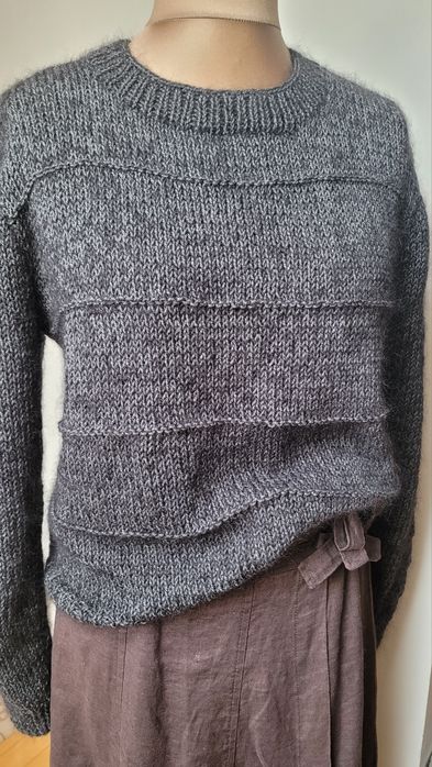 Sweter popielaty