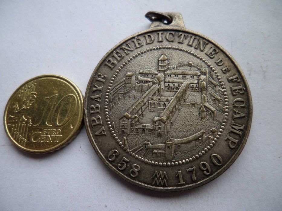Medalha / Pendente  antigo. Francês ...