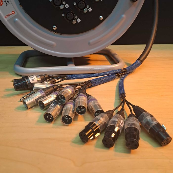 Kabel Multicore x16 30m na bębnie