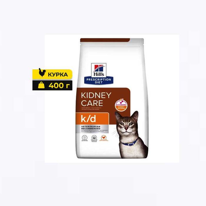 Сухий корм для котів Hill's Prescription Diet k/d Kidney Care 400гр.