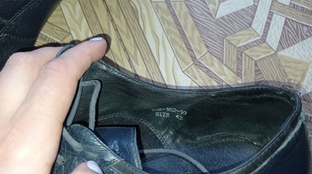 Чоловічі  шкіряні туфлі, 42 розміру